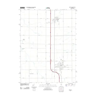 2012 Map of Minonk, 2012 Print
