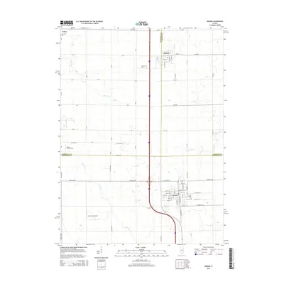2015 Map of Minonk, 2015 Print