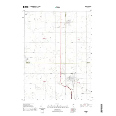 2018 Map of Minonk, 2018 Print