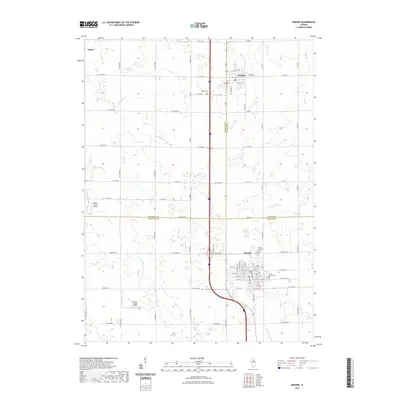 2021 Map of Minonk, 2021 Print