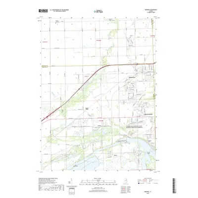 2018 Map of Minooka, 2018 Print