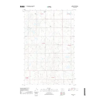 2018 Map of Minot SW, 2018 Print