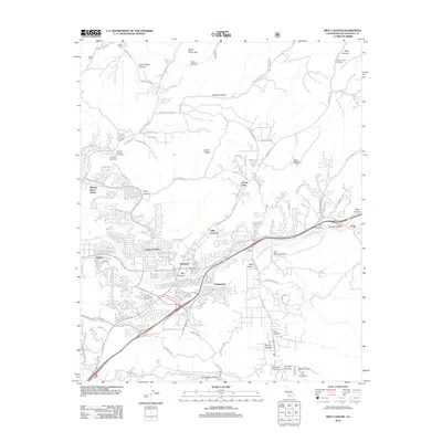 2012 Map of Mint Canyon, 2012 Print