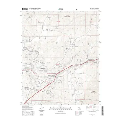 2015 Map of Mint Canyon, 2015 Print