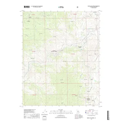 2018 Map of Miracle Hot Springs, 2018 Print