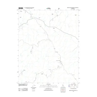 2012 Map of Miranda Pine Mountain, 2012 Print
