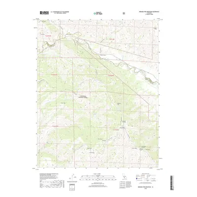 2018 Map of Miranda Pine Mountain, 2018 Print