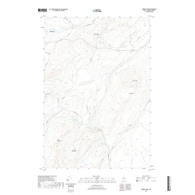 2018 Map of Misery Knob, 2018 Print