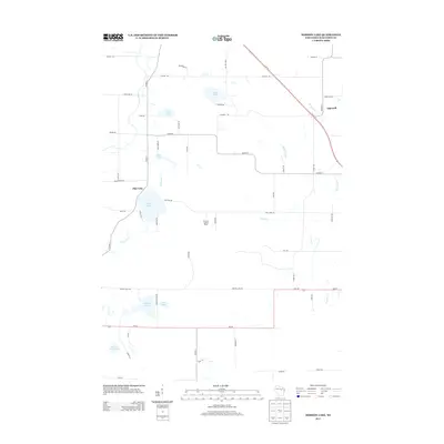 2013 Map of Mission Lake, 2013 Print