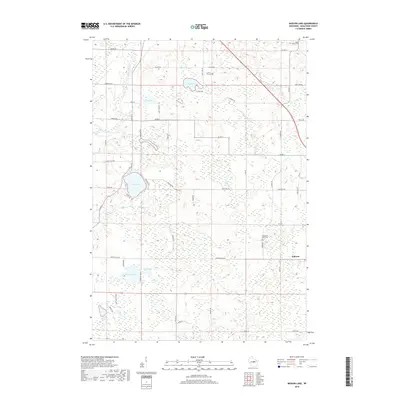 2018 Map of Mission Lake, 2018 Print