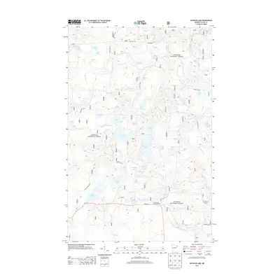 2013 Map of Mitawan Lake, 2013 Print