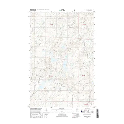 2016 Map of Mitawan Lake, 2016 Print