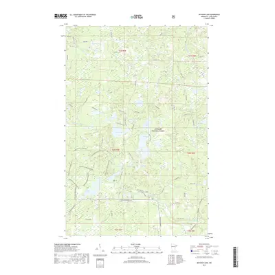 2019 Map of Mitawan Lake, 2019 Print