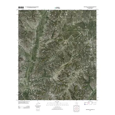 2012 Map of Mitchell Canyon, 2012 Print