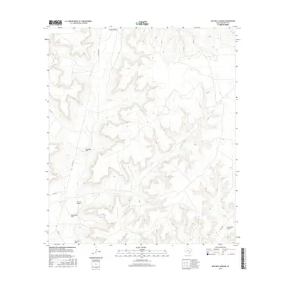 2016 Map of Mitchell Canyon, 2016 Print