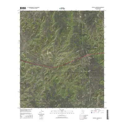 2016 Map of Mitchell Canyon NE, 2016 Print