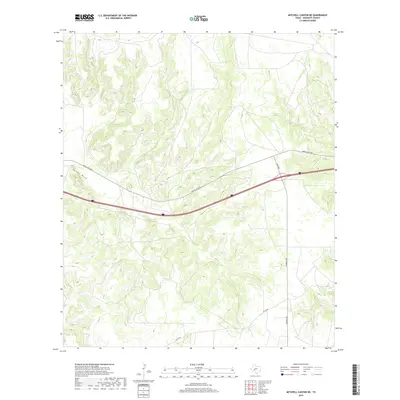 2019 Map of Mitchell Canyon NE, 2019 Print