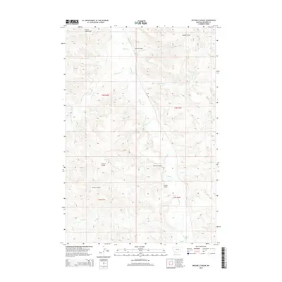 2014 Map of Mitchell Coulee, 2014 Print