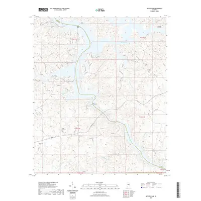 2020 Map of Mitchell Dam, 2020 Print