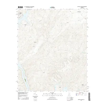 2014 Map of Mitchell Dam NW, 2014 Print
