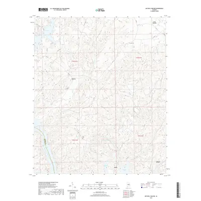 2018 Map of Mitchell Dam NW, 2018 Print