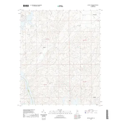 2020 Map of Mitchell Dam NW, 2020 Print
