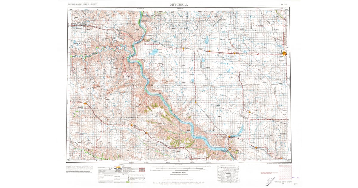 Old Maps of Gregory SD for Hiking - Mitchell Davison County Sd Usgs Topo 1955 P1973 Og 1200x630 