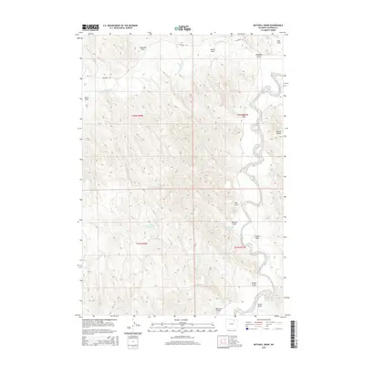2015 Map of Mitchell Draw, 2015 Print