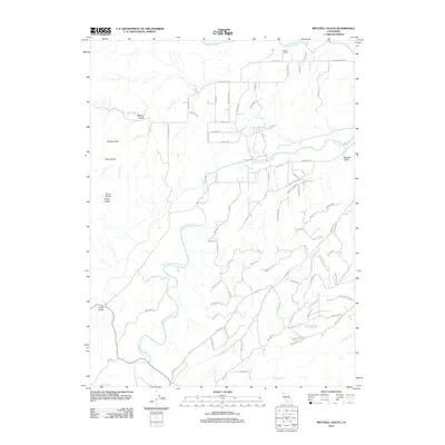 2012 Map of Mitchell Gulch, 2012 Print