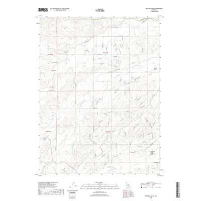 2018 Map of Mitchell Gulch, 2018 Print