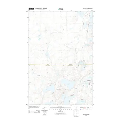 2013 Map of Mitchell Lake, 2013 Print