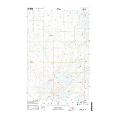 2016 Map of Mitchell Lake, 2016 Print