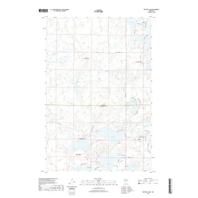 2019 Map of Mitchell Lake, 2019 Print