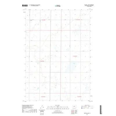 2017 Map of Mitchell Lake, 2017 Print