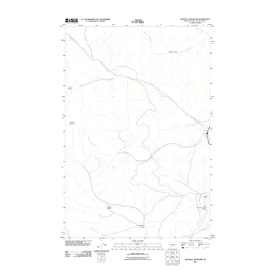 2011 Map of Mitchell Mountain, 2011 Print