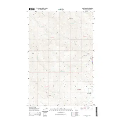 2014 Map of Mitchell Mountain, 2014 Print