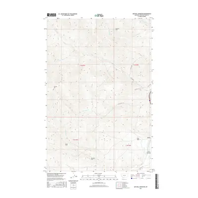 2017 Map of Mitchell Mountain, 2017 Print