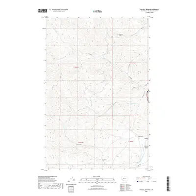 2020 Map of Mitchell Mountain, 2020 Print