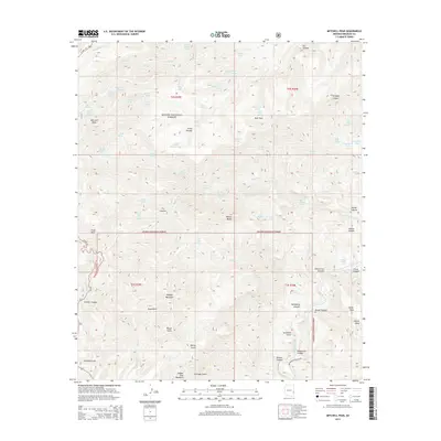 2014 Map of Mitchell Peak, 2014 Print