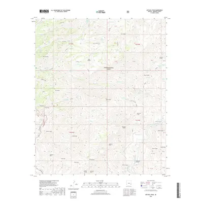 2018 Map of Mitchell Peak, 2018 Print