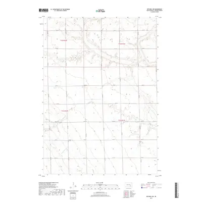 2017 Map of Mitchell SW, 2017 Print