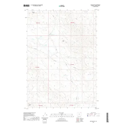 2017 Map of Mitten Butte, 2017 Print