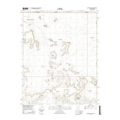2014 Map of Mitten Buttes, 2014 Print