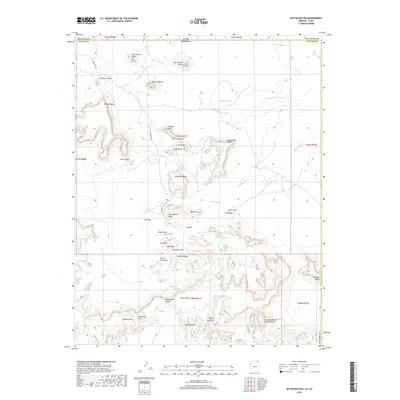 2018 Map of Mitten Buttes, 2018 Print