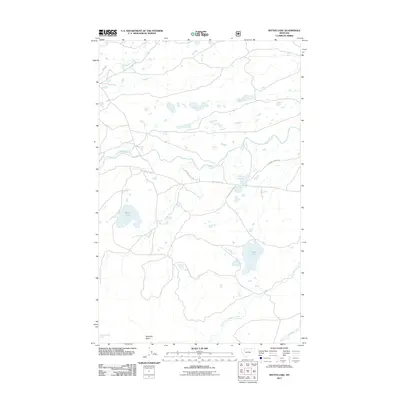 2011 Map of Mitten Lake, 2011 Print