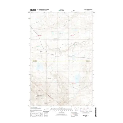 2014 Map of Mitten Lake, 2014 Print