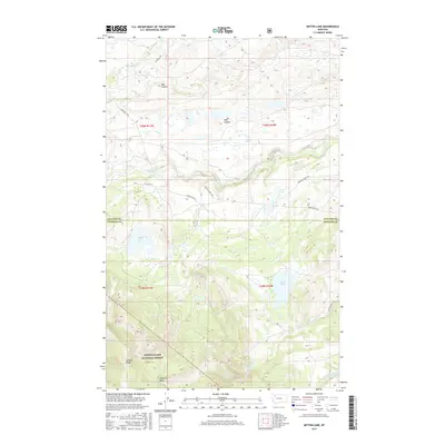 2017 Map of Mitten Lake, 2017 Print