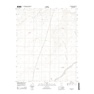 2014 Map of Mitten Peak, 2014 Print