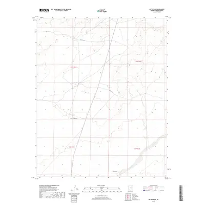 2018 Map of Mitten Peak, 2018 Print
