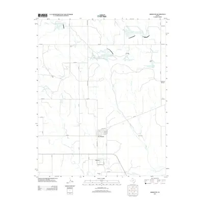 2012 Map of Mobeetie, 2012 Print